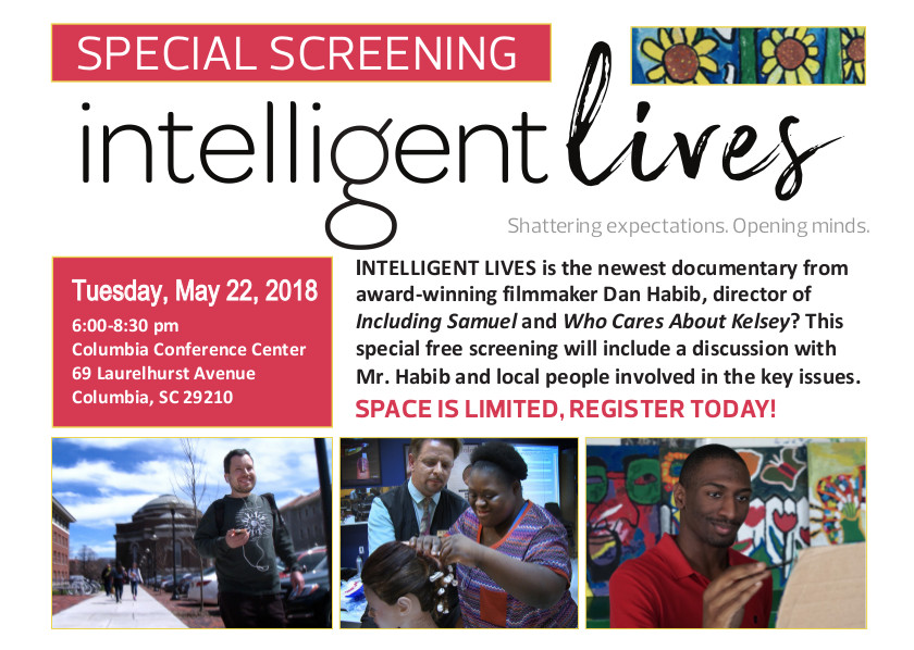 Flyer image preview for special screen of 'intelligent lives'. More information in link below.